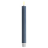 Echtwachs-LED-Stab-Kerze 2er Set|Deluxe Homeart| Ice Blue 24cm