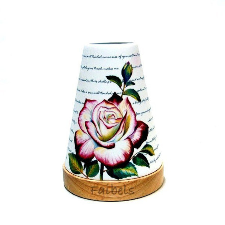 Glowing Candle Holder Vintage Style Puri | Rose