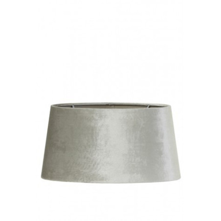 Lampenschirm modern Trommel Veloursamt grau zinc Space| Light&Living
