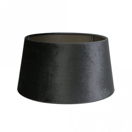 Lampenschirm modern Trommel Veloursamt grau Graphit| Light&Living