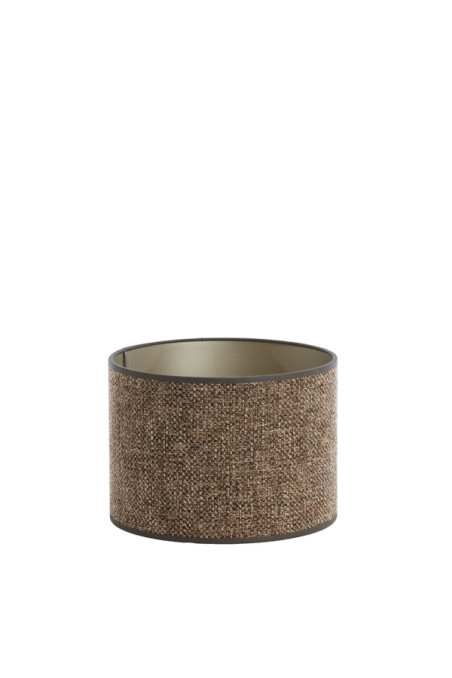 Lampenschirm Zylinder SAVERNA braun| Light&Living
