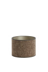 Lampenschirm Zylinder SAVERNA braun| Light&Living