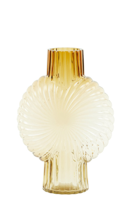 Moderne Design-Vase MIA|Glas Rauchbraun-klar