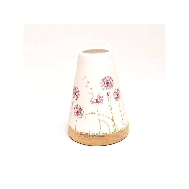 Glowing Candle Holder Vintage Style Puri Pusteblume fuchsia