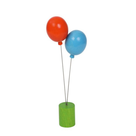 Ahrens Holz Geburtstags-Steckfiguren | Luftballons blau orange