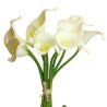 Calla Bund mit 9 Blüten creme|Real-touch soft|30cm
