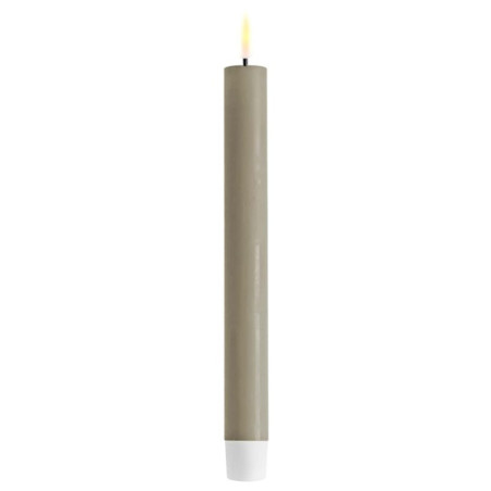 Echtwachs-LED-Stab-Kerze 2er Set|Deluxe Homeart| Sand 24cm