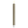 Echtwachs-LED-Stab-Kerze 2er Set|Deluxe Homeart| Sand 24cm