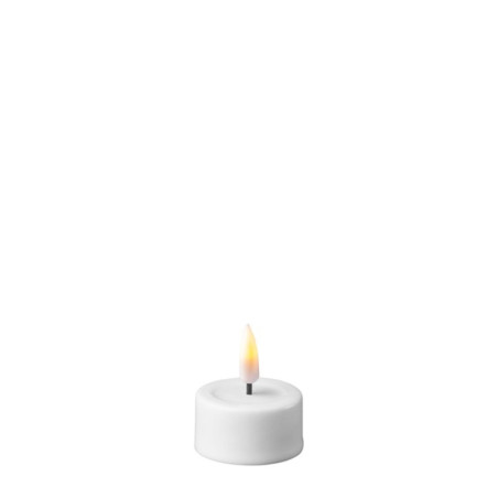 Echtwachs-LED-Teelicht |Deluxe Homeart| weiß 4cm Doppelpack