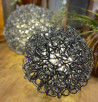 Design-LED-Leucht-Kugel ALU schwarz D50
