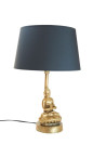 Tischlampe Lampenfuß Buddha mattgold