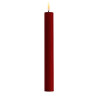 Echtwachs-LED-Stab-Kerze 2er Set|Deluxe Homeart| Bordeaux-Rot 24cm