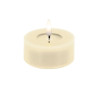Echtwachs-LED-Teelicht |Candela| cream 4,5cm Doppelpack