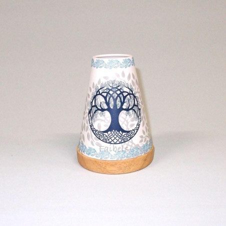 Glowing Candle Holder Vintage Style Puri | Lebensbaum blau