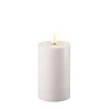 LED-Stumpenkerze Outdoor|Deluxe Homeart| weiß 10 cm