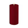 LED-Stumpenkerze Outdoor|Deluxe Homeart| Dunkelrot D10cm H20cm