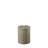 Echtwachs-LED-Stumpenkerze |Deluxe Homeart| sand 10cm