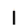 Echtwachs-LED-Stab-Kerze 2er Set|Deluxe Homeart| schwarz 15cm