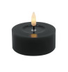 Echtwachs-LED-Teelicht maxi |Candela| schwarz 6,8cm Doppelpack