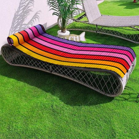 Strand-/Badematte | Rollmatte | Matelas Multicolor | Happy Chic