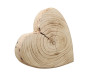 Herz Paulownia-Holz natur-geflammt