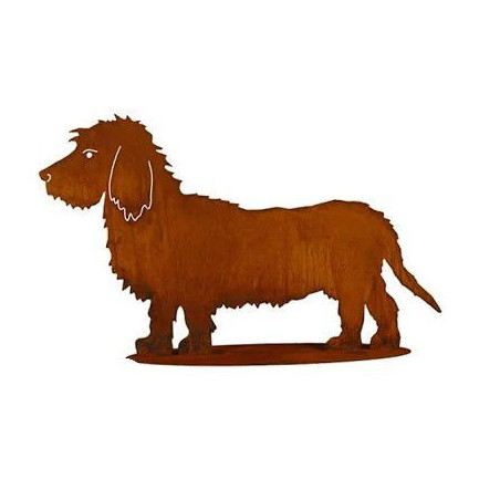 Edelrost Deko Hund Schäferhund Dewoga