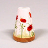 Glowing Candle Holder Vintage Style Puri | Mohnblume rot