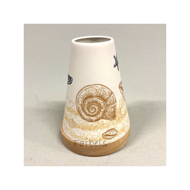 Glowing Candle Holder Vintage Style Puri Maritim Strand Muschel