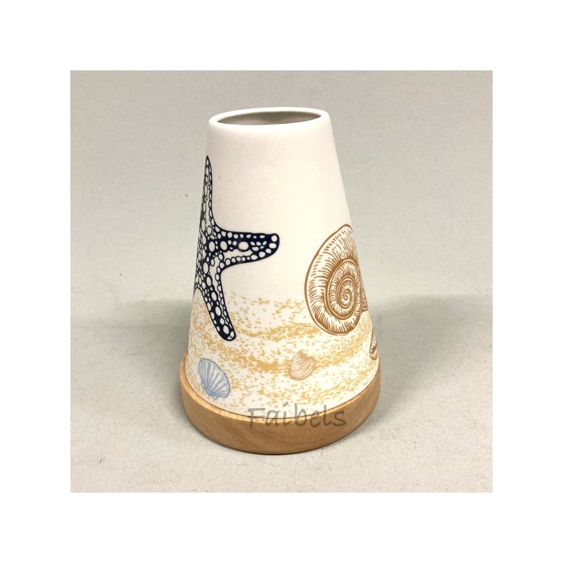 Glowing Candle Holder Vintage Style Puri Maritim Strand Muschel