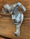 Wandhaken - Garderobenhaken Alpin-Chalet Widder silber