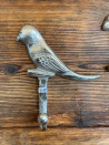 Wandhaken - Garderobenhaken Vogel silber