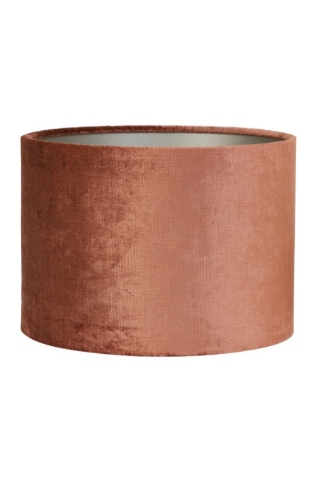 Lampenschirm modern Zylinder Veloursamt GEMSTONE terra| Light&Living