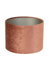 Lampenschirm modern Zylinder Veloursamt GEMSTONE terra| Light&Living