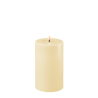 Echtwachs-LED-Stumpenkerze | Deluxe Homeart | creme-weiß 10cm
