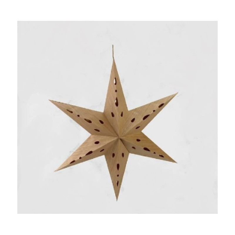 Stern Natur Papier 50cm