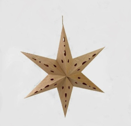 Stern Natur Papier 50cm