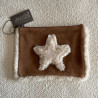 The Moshi Ledertasche Stern Teddy braun natur Clutch Winter