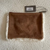 The Moshi Ledertasche Stern Teddy braun natur Clutch Winter