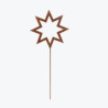 Gartenstecker Topfstecker Blumenstecker Rost Stern Modern Dewoga
