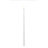 LED-Spitz-Stab-Dinner-Kerze Lack 2er Set|Deluxe Homeart| weiß 28cm