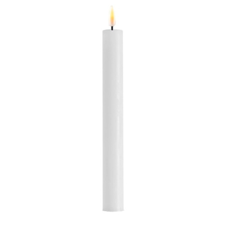 Echtwachs-LED-Stab-Kerze 2er Set|Deluxe Homeart| weiß 24cm